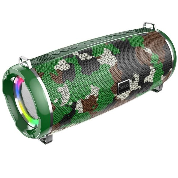 Caixa de som Bluetooth LED 2 x 5W 6h Hoco HC2 camuflada