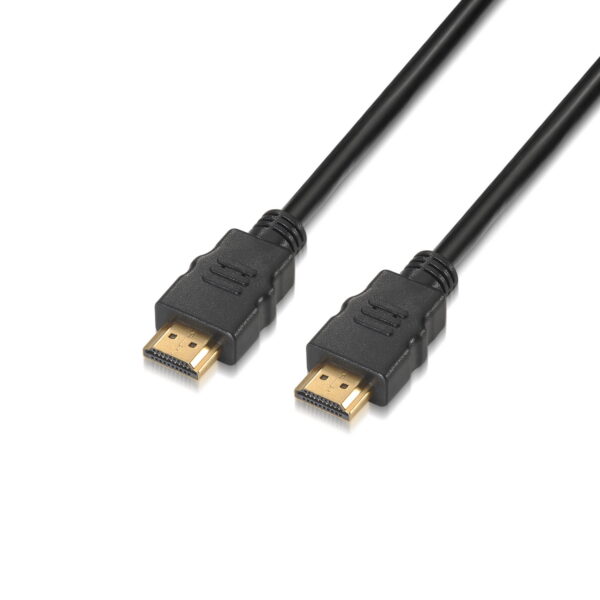 Cabo HDMI 2.0 Aisens A120-0118 4K/ HDMI Macho - HDMI Macho/ Até 10 W/ 2250 Mbps/ 50 cm/ Certificado/ Preto