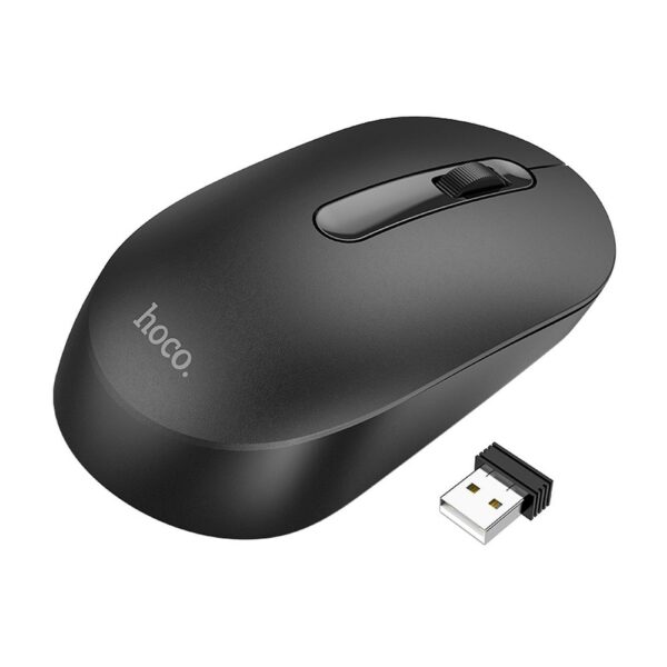 Mouse sem fio Hoco 2.4G 1200 dpi GM14 preto