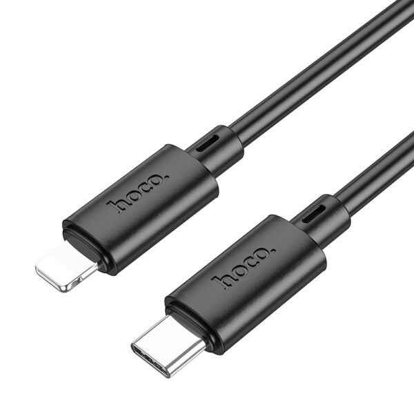 Cabo USB C para Lightning Hoco PD 2,4A 20W 1 m X88 preto